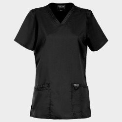Tunică medicală damă CHEROKEE V-NECK BLACK WWE620