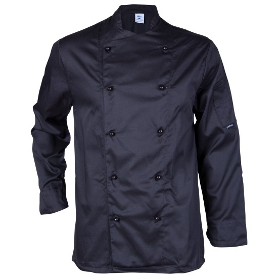 Tunică de bucătar CHEFS C834 | Negru