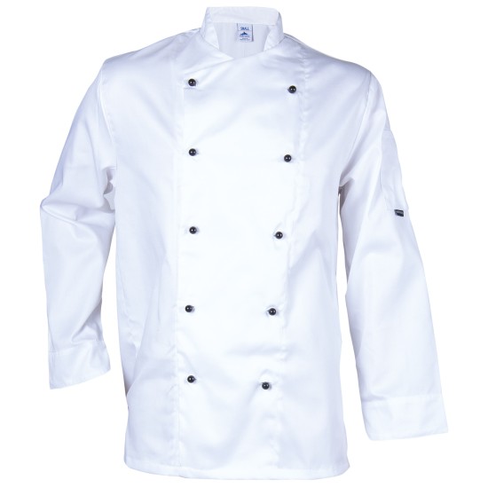 Tunică de bucătar cu mâneci lungi CHEFS C834 | Alb