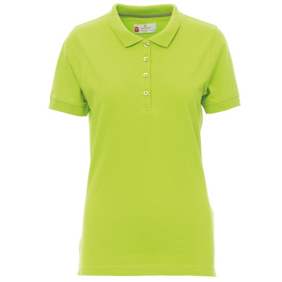 Tricou cu guler pentru dama PAYPER VENICE ACID - verde deschis