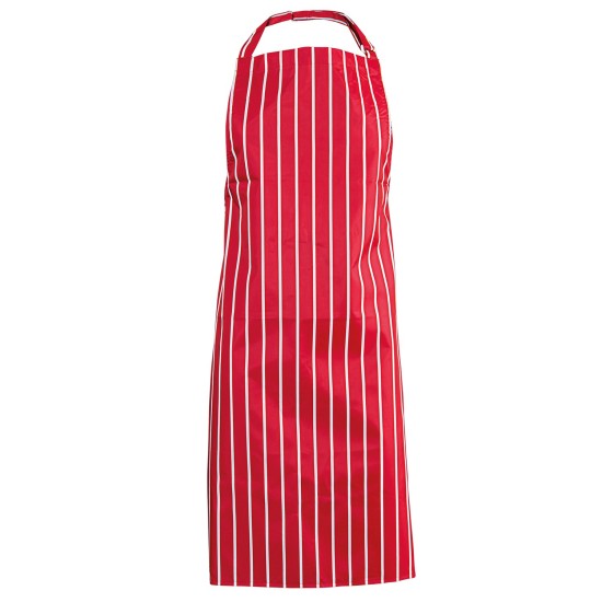 Sort impermeabil de bucătar lung roșu CHEFS S849.