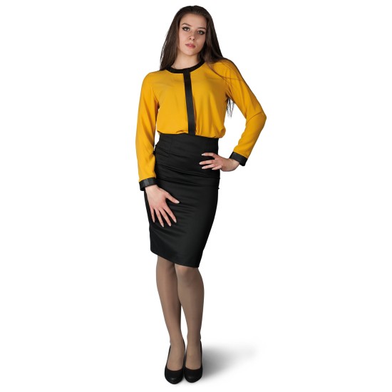 Bluză damă eleganta galbenă AMANTE
