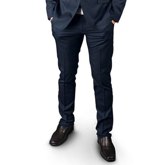 Pantaloni eleganti lungi de barbatii RAGE - albastru închis