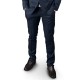 Pantaloni eleganti lungi de barbatii RAGE - albastru închis