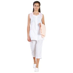Tunică cu pantalon X11 - albă