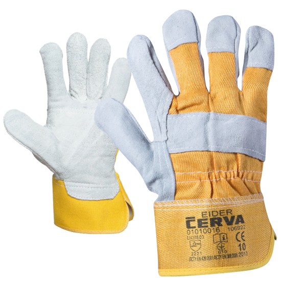 Mănuși EIDER - din piele și material textil