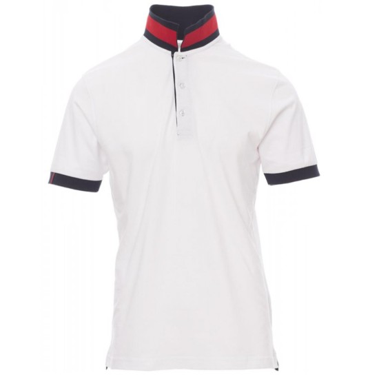 Tricou alb cu guler polo PAYPER MEMPHIS