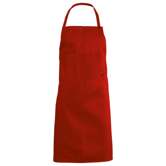 Sort de bucatar roșu cu guler COOK.