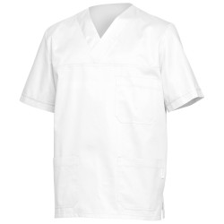 Tunică medicală pentru bărbați de culoare albă SIMONE