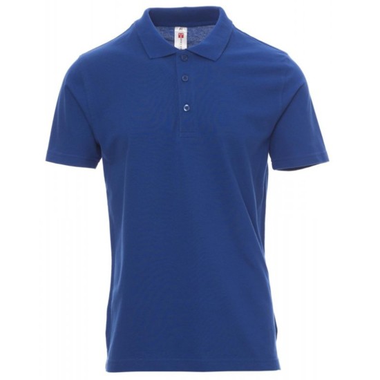 Tricou cu guler pentru bărbați PAYPER ROME - albastru regal