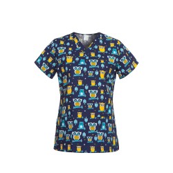 Tunică medicala dama de lucru BAMBINA | Bufnițe