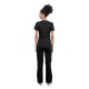 Bluza medicala INFINITY CKE2624A | Neagră
