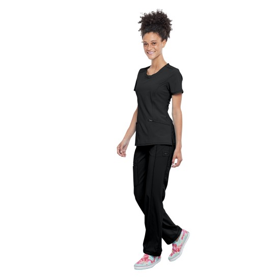 Bluza medicala INFINITY CKE2624A | Neagră