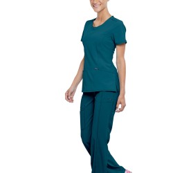 Bluza medicala dama INFINITY CKE2624A | Albastru Caraibian