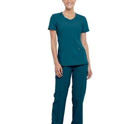 Bluza medicala dama INFINITY CKE2624A | Albastru Caraibian