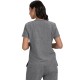 Bluza medicala dama BASICS 373 | Gri melanj