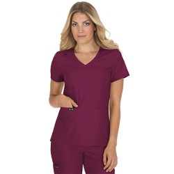 Tunică medicală dama BASICS 373 | Roșu vin