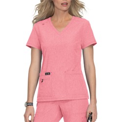 Bluza medicala BASICS 373 | Melanj roz deschis