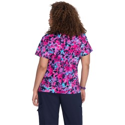 Bluza medicala imprimata BASICS 384PR-BLB | Fluturi