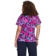 Bluza medicala imprimata BASICS 384PR-BLB | Fluturi