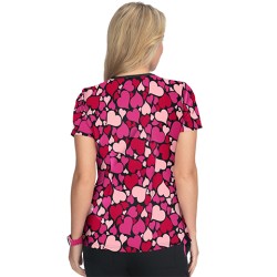 Bluza medicala imprimata dama FRENCH BULL F100PR-FHT | Inimi