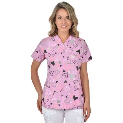 Tunică medicala de lucru BAMBINA | Inimi