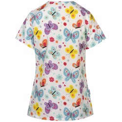 Bluza medicala BAMBINA | Flori | Fluturi