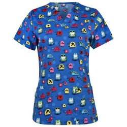 Bluza medicala imprimata BAMBINA | Ţestoase