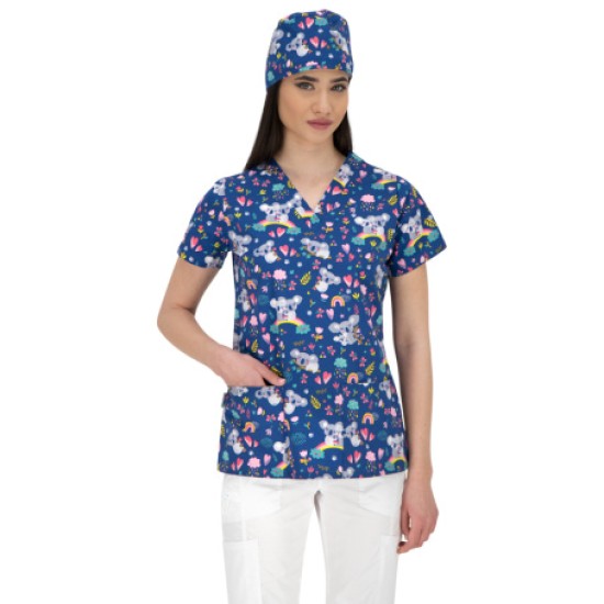 Bluza medicala imprimata BAMBINA | Koala