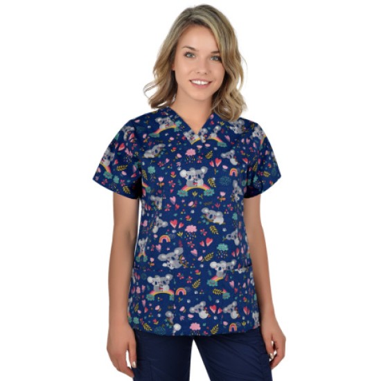Bluza medicala imprimata BAMBINA | Koala