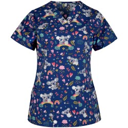 Bluza medicala imprimata BAMBINA | Koala