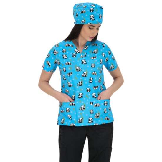 Bluza medicala imprimata BAMBINA | Pandă