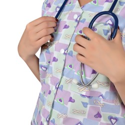 Tunică medicala cu nasturi CARINA | Panglici | Inimi
