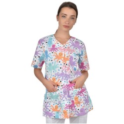 Tunică medicala cu nasturi CARINA | Octopus