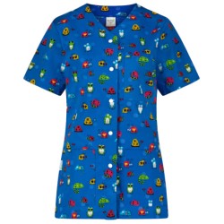 Bluza medicala imprimata CARINA | Broaște
