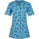 Bluza medicala dama imprimata CARINA | PANDA 