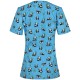 Bluza medicala dama imprimata CARINA | PANDA 