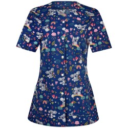 Bluza medicala imprimata CARINA | Koala