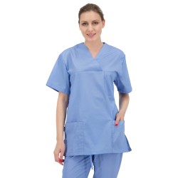 Bluza medicala unisex de lucru ANGEL I Albastru