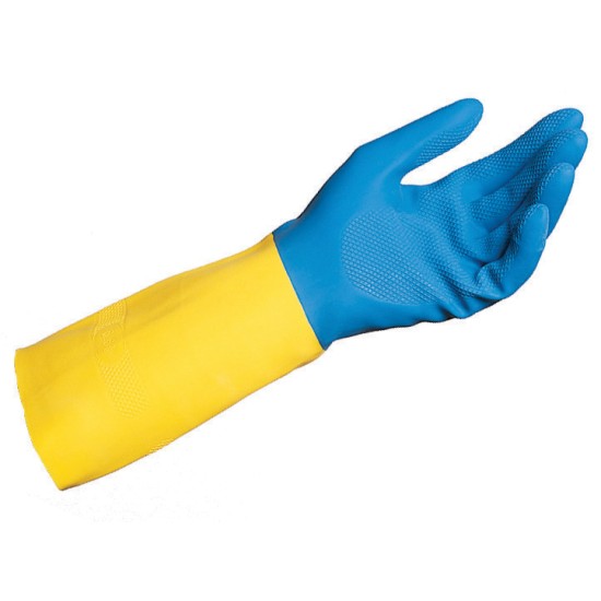 Mănuș de protectiei de lucru din neopren | Latex ALTO 405 | Albastru | Galben