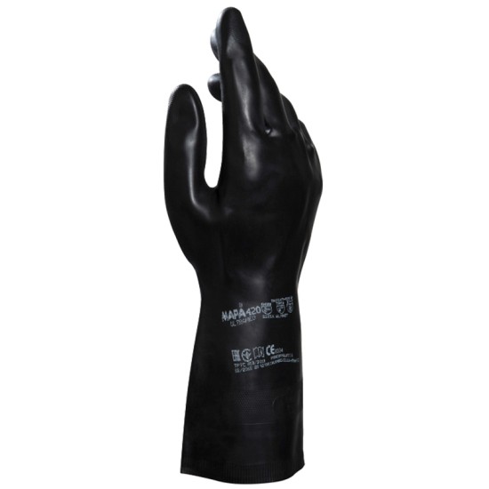 Мanusi protectie chimica | Latex ULTRANEO 420 | Negru